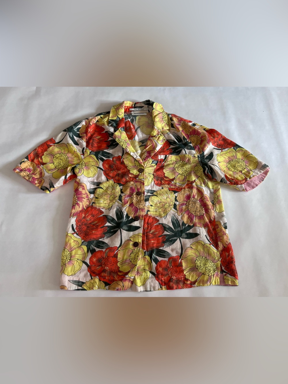 Scotch & Soda Floral Sun Seekers Top — Yellow & Red